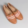 Darzah Tatreez Oxford - Nude Shoes