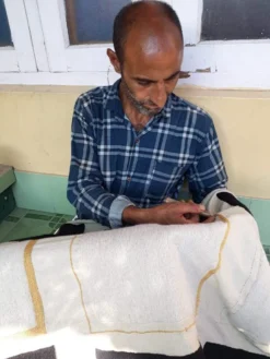 Leah Singh Home Goods Detroit Wool Throw Pillow Cover - Peach