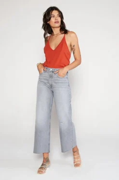 ÉTICA Devon Wide Leg Crop Jeans - Moonstone New Arrivals
