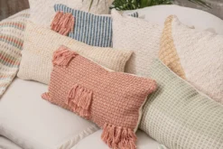 Zuahaza Home Goods Diamond Guayaba Lumbar Pillow Cover With Tassels 8 Zuahaza Home Goods Diamond Guayaba Lumbar Pillow Cover With Tassels