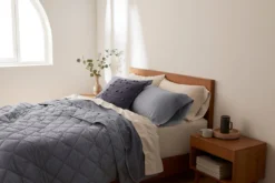 Coyuchi Home Goods Diamond Stitched Comforter