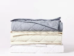 Coyuchi Home Goods Diamond Stitched Comforter