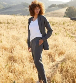 Coyuchi Dillon French Terry Jogger Pajamas + Loungewear