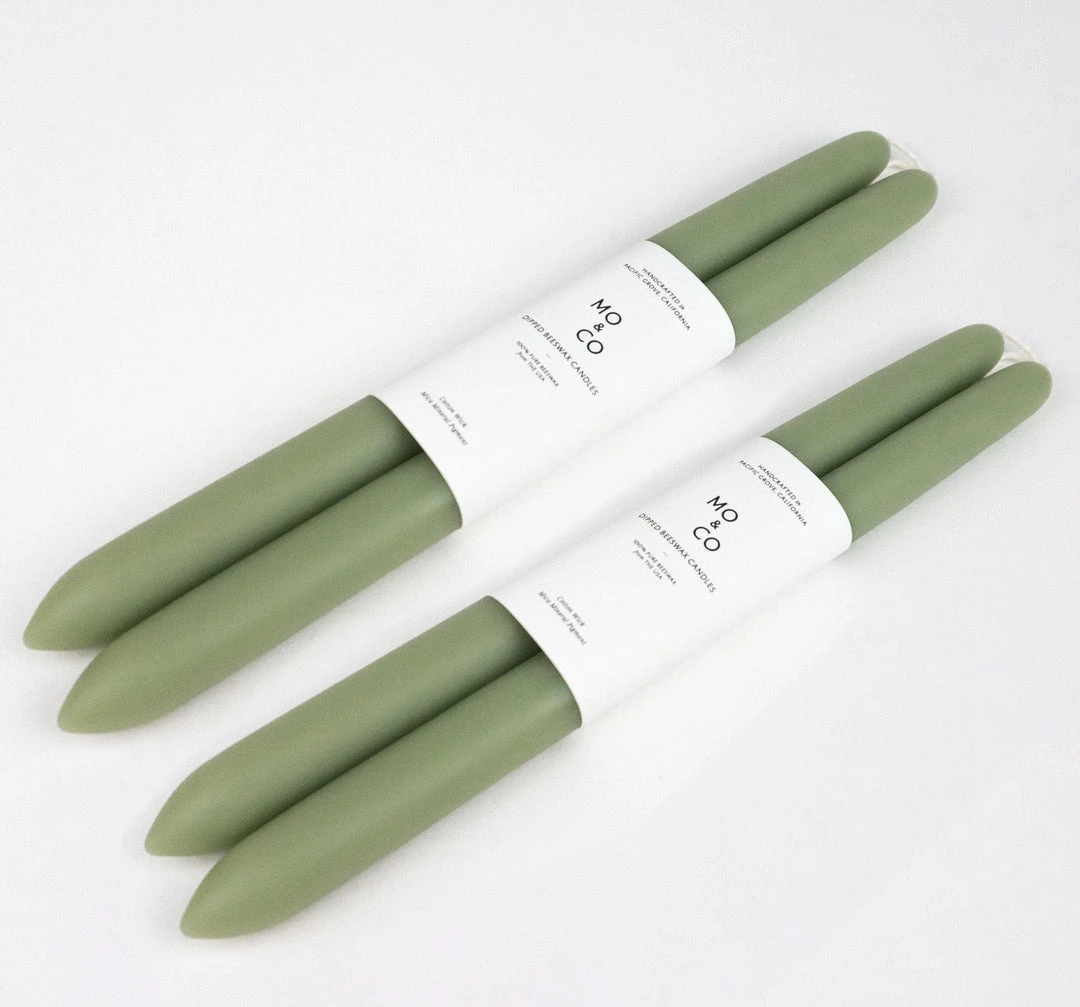 Mo&Co Home Best Sellers Dipped Beeswax 10" Taper Candles 12 Mo&Co Home Best Sellers Dipped Beeswax 10" Taper Candles