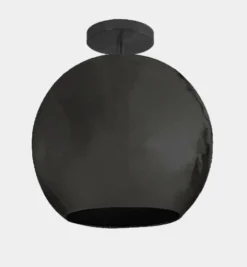 Dounia Home Mishal Semi-Flush Ceiling Light - Gunmetal