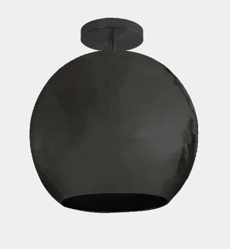 Dounia Home Mishal Semi-Flush Ceiling Light - Gunmetal 3 Dounia Home Mishal Semi-Flush Ceiling Light - Gunmetal