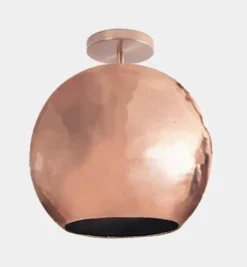 Dounia Home Mishal Semi-Flush Ceiling Light - Copper