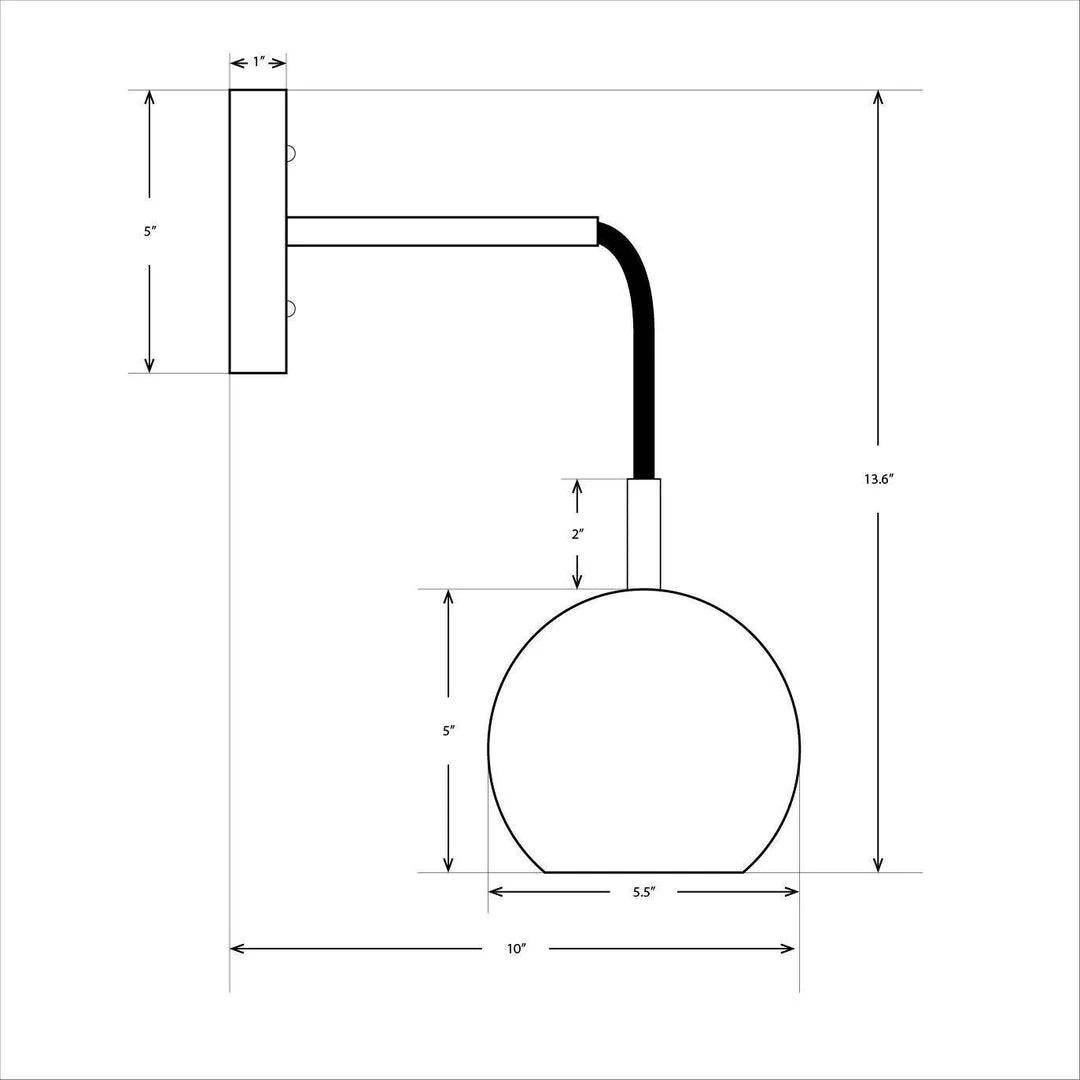 Dounia Home Mishal Wall Sconce - Copper 5 Dounia Home Mishal Wall Sconce - Copper