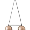 Dounia Home BIPOC Owned Nur Reversed Chandelier - Duel Globe - Copper