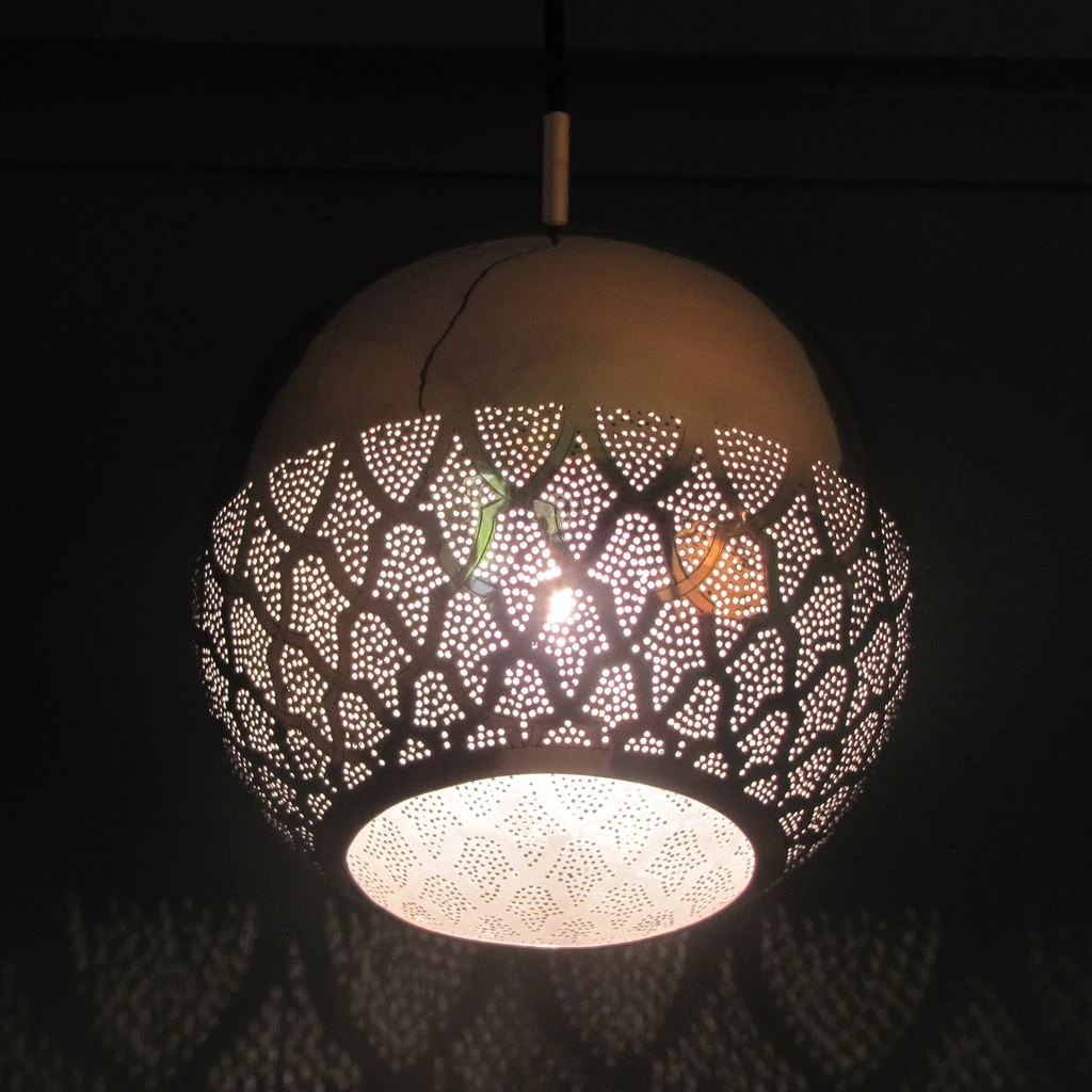 Dounia Home Nur Reversed Pendant Light - Silver 4 Dounia Home Nur Reversed Pendant Light - Silver