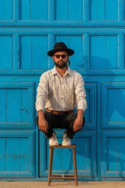 Dushyant Asthana Men's Amir Shirt - Multicolor Stripes