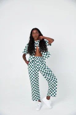Dushyant Asthana Clothing Seema Chessboard Pants