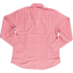 Dushyant Asthana Men's Barrington Shirt - Red Leaf Print