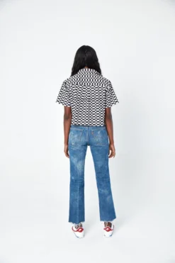 Dushyant Asthana Cami Checkers Crop Shirt Clothing