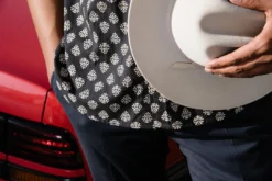 Dushyant Asthana Men's Prat Short Sleeve Shirt - Black Motif 9 Dushyant Asthana Men's Prat Short Sleeve Shirt - Black Motif