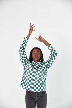 Dushyant Asthana Sophia Chessboard Over Shirt