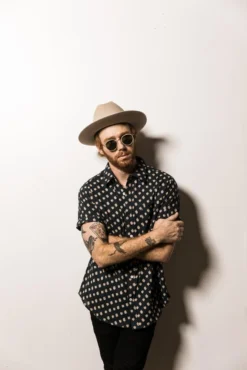 Dushyant Asthana Men's Folk Short Sleeve Shirt - Navy 9 Dushyant Asthana Men's Folk Short Sleeve Shirt - Navy