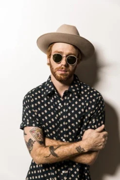 Dushyant Asthana Men's Folk Short Sleeve Shirt - Navy