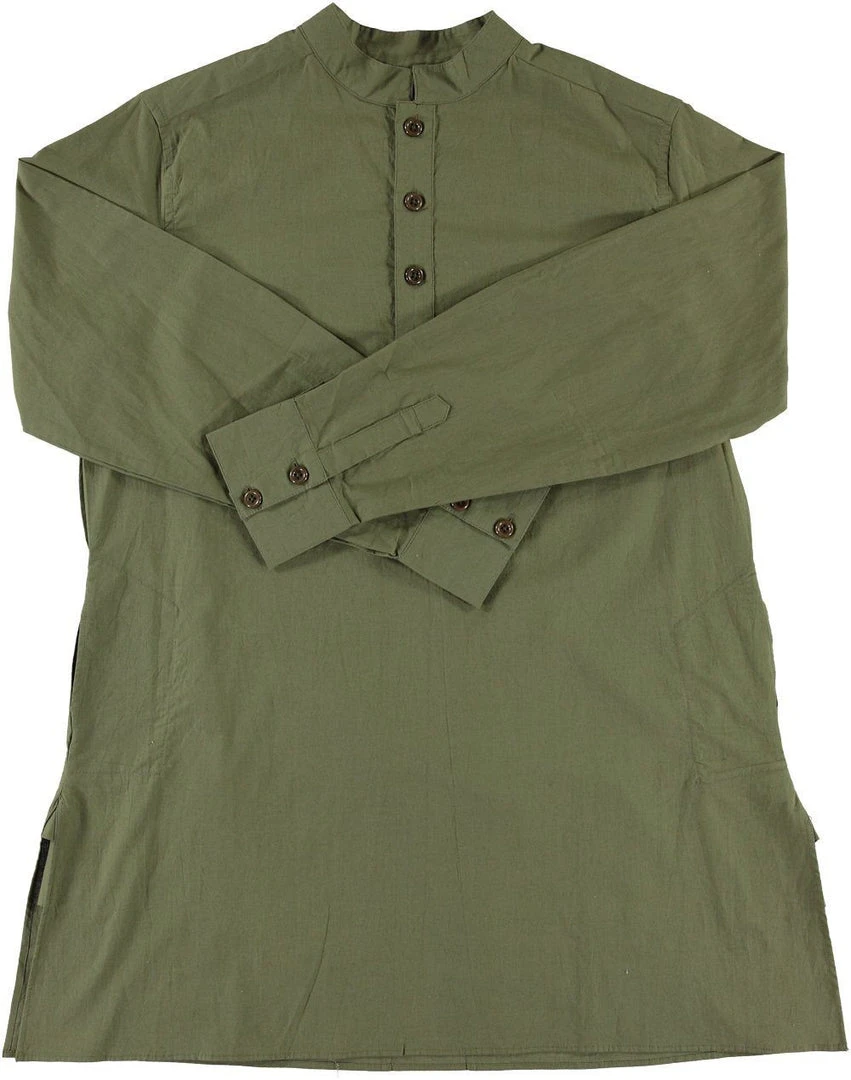 Dushyant Asthana Men's Bombay Oversized Shirt - Military Olive 5 Dushyant Asthana Men's Bombay Oversized Shirt - Military Olive