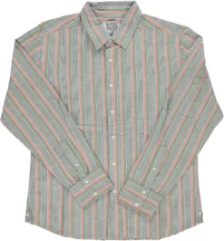 Dushyant Asthana Men's Amir Shirt - Green Stripes 12 Dushyant Asthana Men's Amir Shirt - Green Stripes