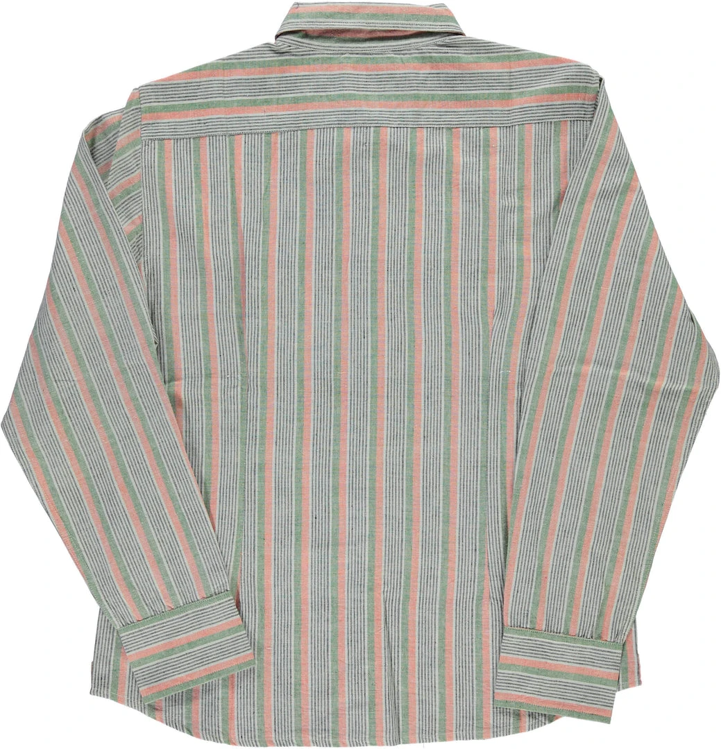 Dushyant Asthana Men's Amir Shirt - Green Stripes 8 Dushyant Asthana Men's Amir Shirt - Green Stripes