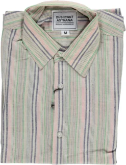 Dushyant Asthana Men's Amir Shirt - Multicolor Stripes
