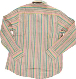 Dushyant Asthana Men's Amir Shirt - Orange Stripes