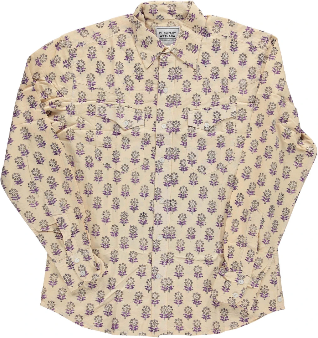 Dushyant Asthana Men's Bandit Western Shirt - Floral Print 6 Dushyant Asthana Men's Bandit Western Shirt - Floral Print