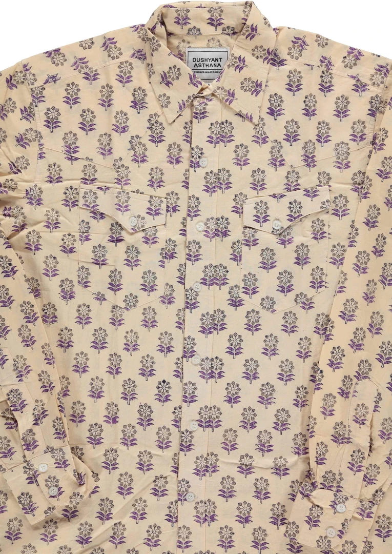 Dushyant Asthana Men's Bandit Western Shirt - Floral Print 8 Dushyant Asthana Men's Bandit Western Shirt - Floral Print