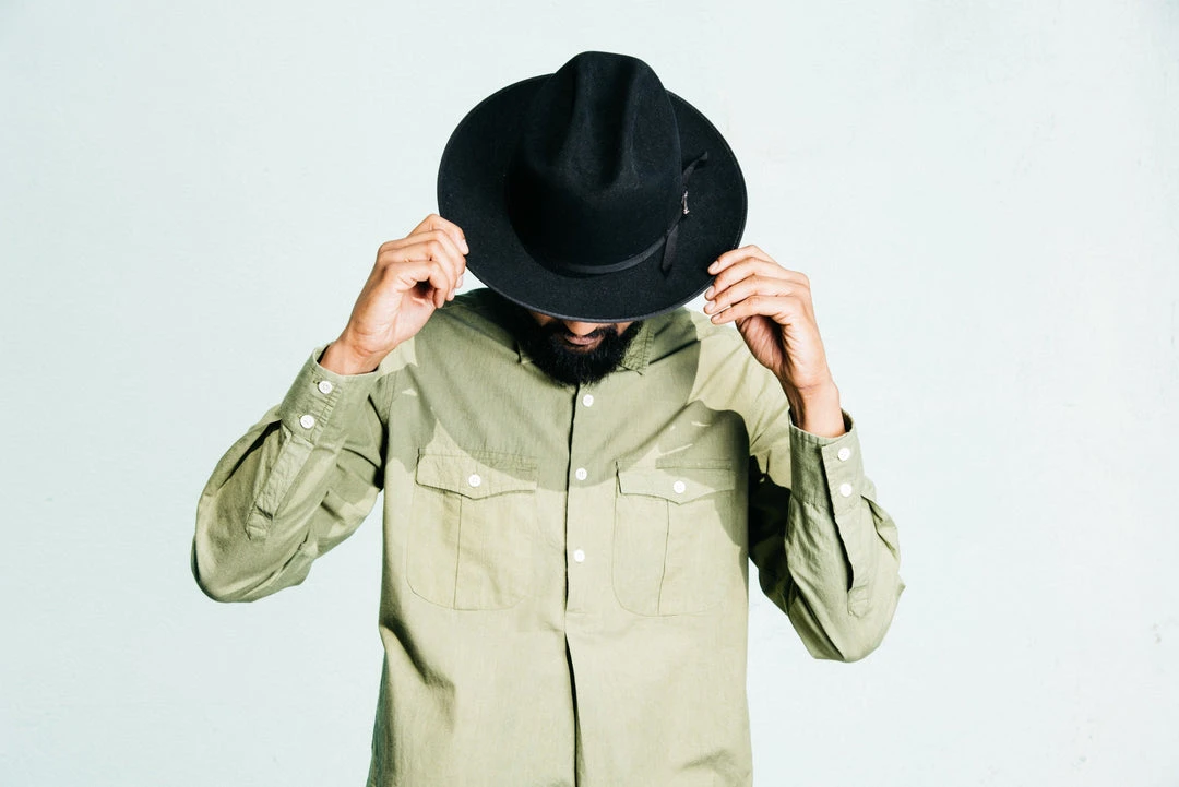 Dushyant Asthana Men's Kameez Oversized Shirt - Light Olive 3 Dushyant Asthana Men's Kameez Oversized Shirt - Light Olive