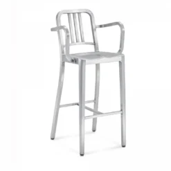Emeco Furniture Navy Recycled Barstool With Arms