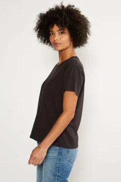 ÉTICA Avril Black Pocket Tee New Arrivals