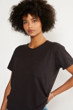 ÉTICA Avril Black Pocket Tee New Arrivals