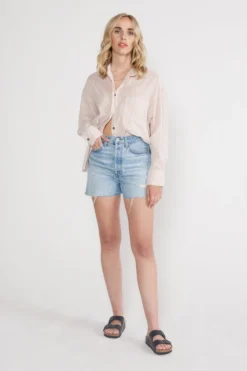 ÉTICA New Arrivals Fern High Rise Short - Rip Current