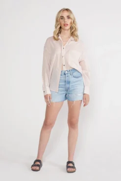 ÉTICA New Arrivals Fern High Rise Short - Rip Current