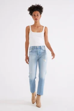 ÉTICA New Arrivals Josie High Rise Crop Jean