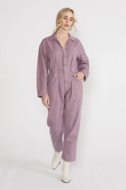 ÉTICA New Arrivals Kingsley Utility Jumpsuit - Purple Dove 9 ÉTICA New Arrivals Kingsley Utility Jumpsuit - Purple Dove