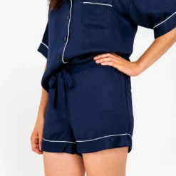 Ettitude Bamboo Lyocell Pajama Shorts - Blue Nights Best Sellers