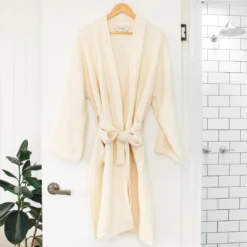 Ettitude Best Sellers Unisex Bamboo Waffle Robe - Natural