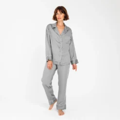 Ettitude Best Sellers Charcoal Bamboo Lyocell Pajama Pants - Dove Gray
