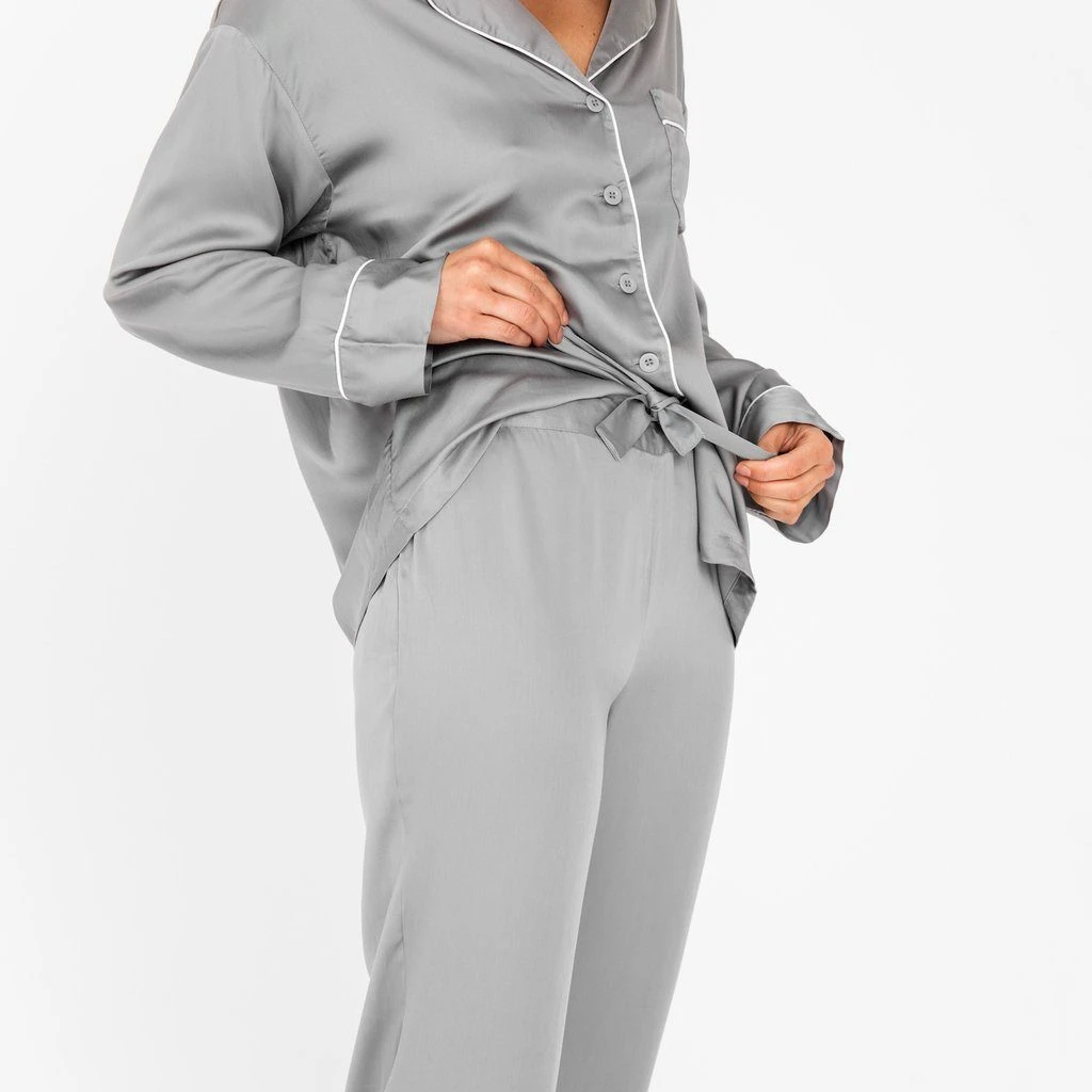Ettitude Best Sellers Charcoal Bamboo Lyocell Pajama Pants - Dove Gray 3 Ettitude Best Sellers Charcoal Bamboo Lyocell Pajama Pants - Dove Gray