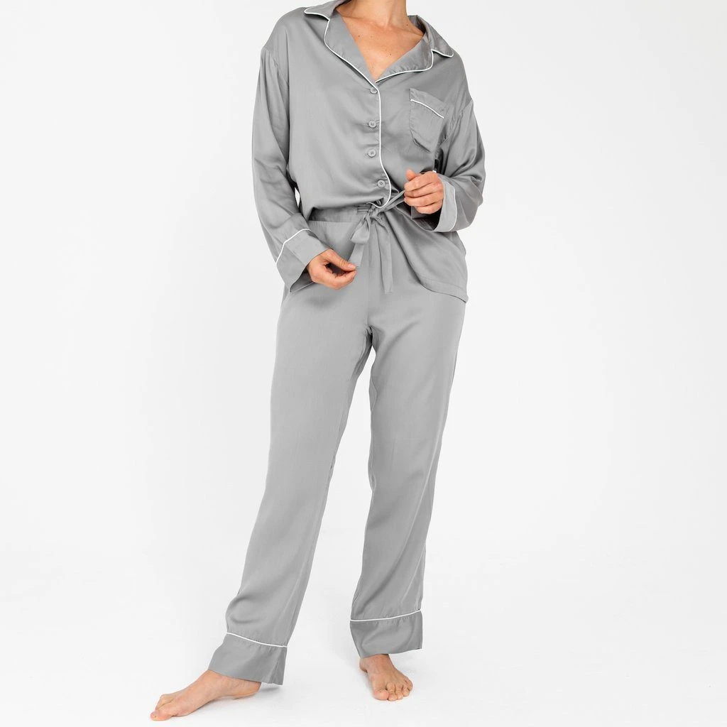 Ettitude Best Sellers Charcoal Bamboo Lyocell Pajama Pants - Dove Gray 5 Ettitude Best Sellers Charcoal Bamboo Lyocell Pajama Pants - Dove Gray