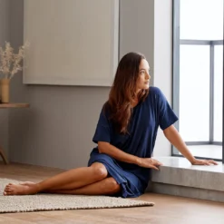 Sijo Eucalyptus Short Sleeve Dress