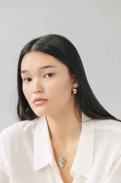 L.Greenwalt Jewelry Euphorbia Hoop Earrings