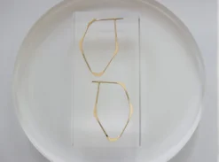 L.Greenwalt Jewelry Best Sellers Facet Hoop Earrings