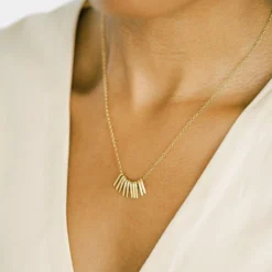 Sara Patino Jewelry Flair Recycled Gold Necklace