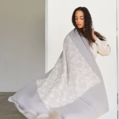 Studio Variously Flo Merino Throw Blanket Home Goods