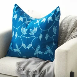 Studio Variously Folio Silk Throw Pillow - Indigo Home Goods 10 Studio Variously Folio Silk Throw Pillow - Indigo Home Goods
