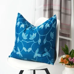 Studio Variously Folio Silk Throw Pillow - Indigo Home Goods 9 Studio Variously Folio Silk Throw Pillow - Indigo Home Goods