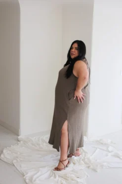 Mien Clothing Fortuna Wide Rib Dress